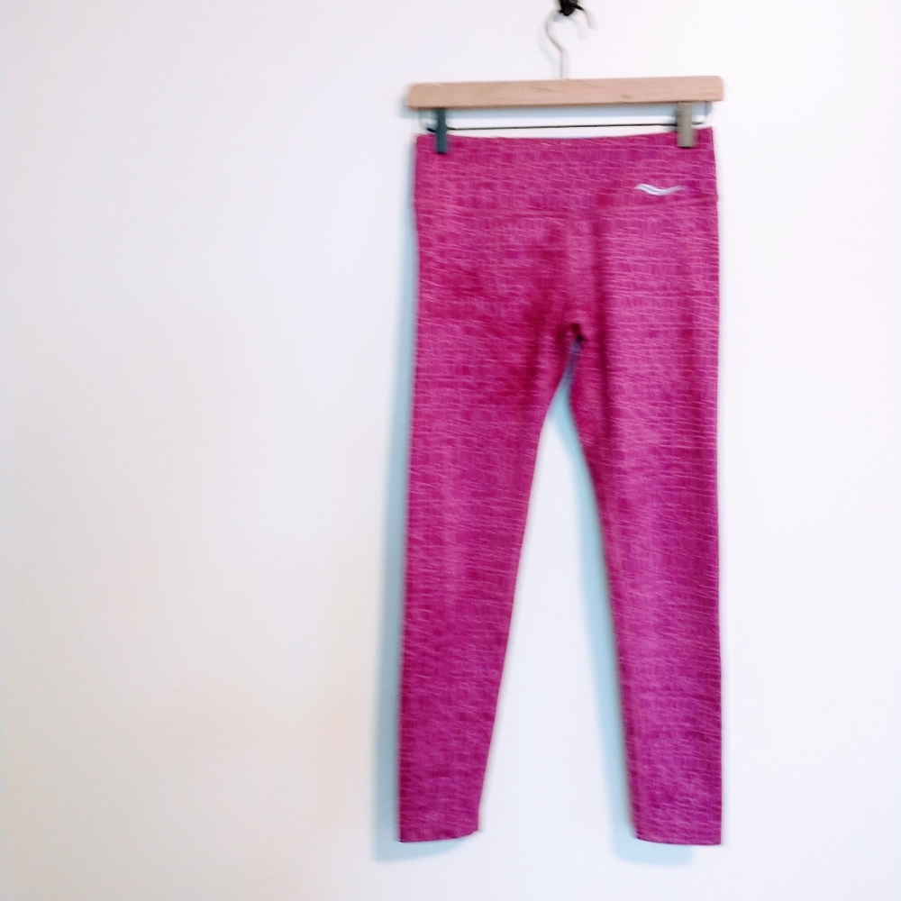 Pink workout leggings, saucony extra small